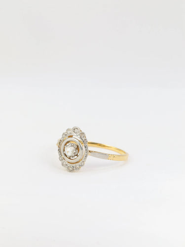 Bague Bague Art Déco en or et pierres blanches 58 Facettes 391.7