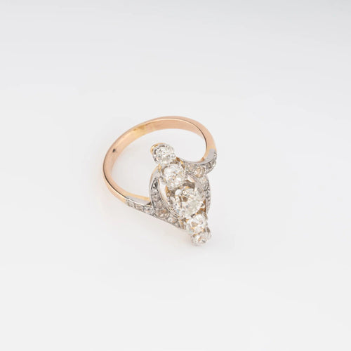 Bague 49 Bague Marquise diamants 58 Facettes 1
