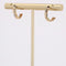 Boucles d'oreilles Demi créoles 3 ors 58 Facettes CVBO17