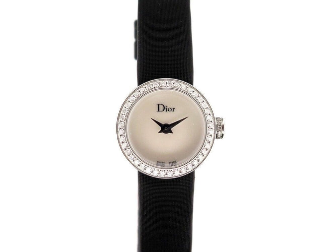Montre montre CHRISTIAN DIOR cd040110-j la mini d 19 mm quartz diamant watch 58 Facettes 249780