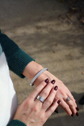 Bague 54 Bague Or blanc Diamant 58 Facettes 1931158CN