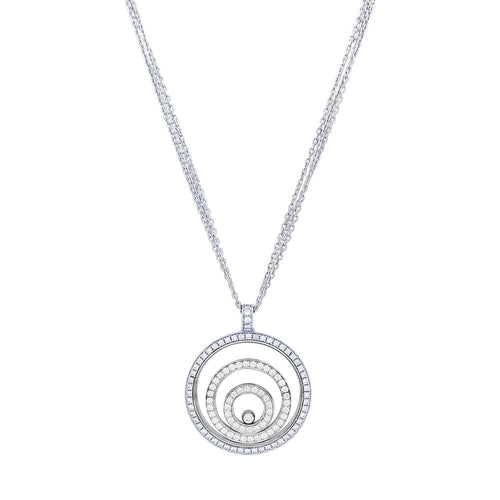 Collier Collier Chopard, "Happy Spirit", or blanc, diamants. 58 Facettes 33350