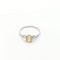 Bague Bague Solitaire or blanc et diamant jaune 0.40ct 58 Facettes 22937