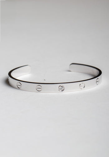 Bracelet Bracelet CARTIER Love Jonc Or Blanc 750/1000 58 Facettes 64633-61116