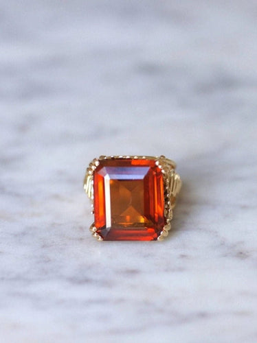 Bague de cocktail saphir synthétique 58 Facettes