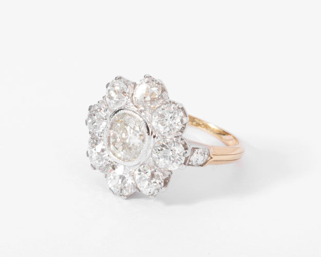 Bague Bague marguerite  diamants 58 Facettes 0