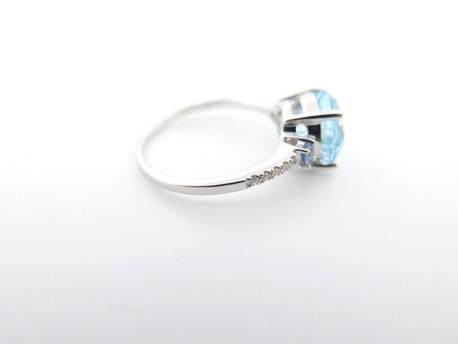 Bague 53 bague ISABELLE LANGLOIS macaron r503 53 or blanc 18k diamant 58 Facettes 254239