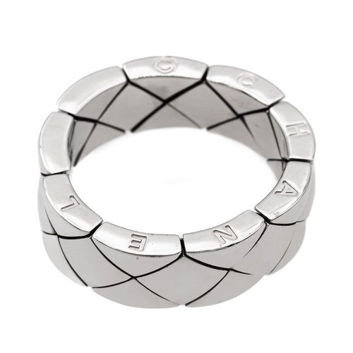 Bague 57 Chanel Bague Coco Crush Or blanc 58 Facettes 2743048CN