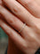 Bague 54 Demi-Alliance américaine en or jaune et diamants 58 Facettes J74