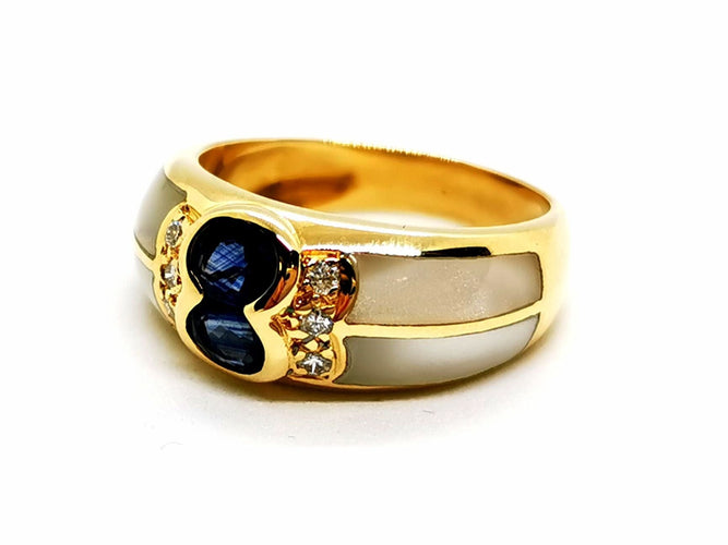 Bague 54 Bague Or jaune Saphir 58 Facettes 1161973CD