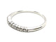 Bague 51 Bague Demi alliance Or blanc Diamant 58 Facettes 1820054CN