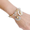 Bracelet Bracelet vintage Hermès, "Golf", or et argent. 58 Facettes 32780