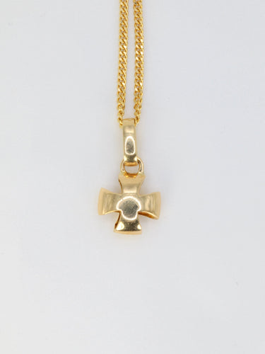 Collier LALAOUNIS Chaîne et pendentif Croix en or jaune 58 Facettes 735