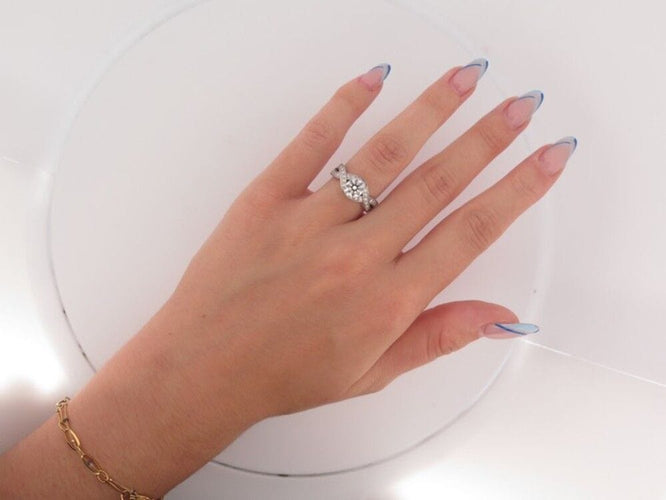 Bague 54 bague PIAGET jardin secret solitaire torsade t 54 platine diamant 58 Facettes 252912