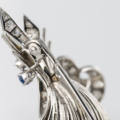 Broche Broche bouquet saphirs diamants 58 Facettes 19-564