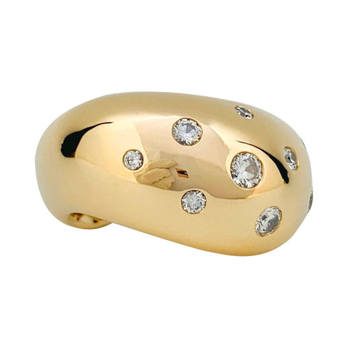 Bague 54 Bague Fred, "Mouvementée", or jaune, diamants. 58 Facettes 31506