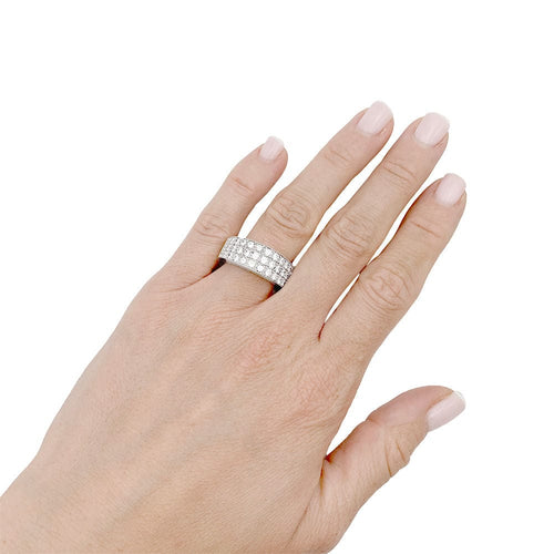 Bague 53 Bague Chopard, or blanc, diamants. 58 Facettes 32769