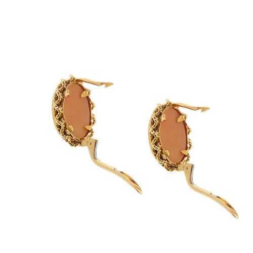 Boucles d'oreilles Boucles d'oreilles Or jaune et Camée 58 Facettes 27567