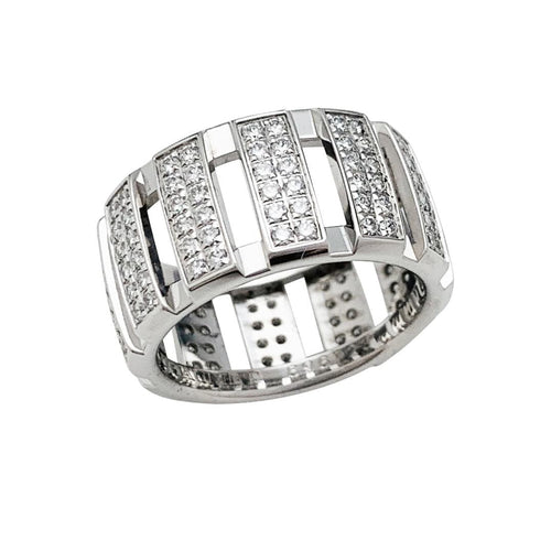 Bague 52 Bague Chaumet, "Class One", or blanc, diamants. 58 Facettes 30988