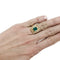 Bague 48 Bague en or jaune, émeraude et diamants. 58 Facettes 30985