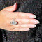 Bague 53 Bague or gris saphirs diamant 58 Facettes 31100172