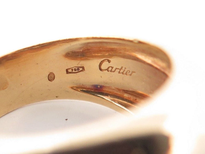 Bague 52 vintage bague CARTIER odin en or jaune 18k 6 saphirs 58 Facettes 255490