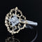 Bague 53 Bague diamants ors jaune et blanc arabesques grand modèle 58 Facettes AN198