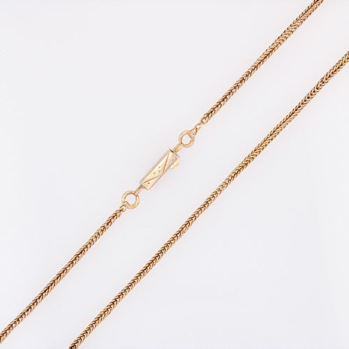 Collier Chaine ancienne maille palmier or rose 58 Facettes 15-244A