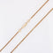 Collier Chaine ancienne maille palmier or rose 58 Facettes 15-244A