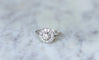 Bague Bague ronde Art Déco platine et diamants 58 Facettes