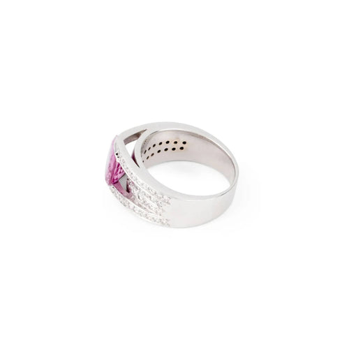 Bague 55 Bague Or Saphir Diamants 58 Facettes 1
