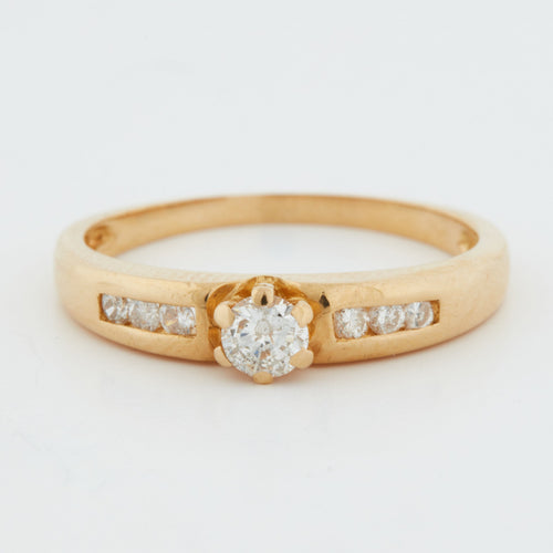 Bague 54 Bague Or jaune Diamants 58 Facettes RÉF 4015/19