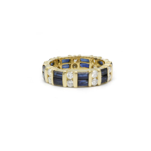 Bague Bague Jonc Saphirs & diamants 58 Facettes 230265R