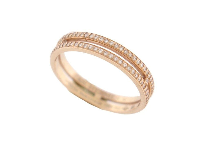 Bague 54 HERMES - Bague Ariane Or Rose Diamants 58 Facettes 252134