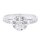 Bague 54 Bague Solitaire Or blanc Diamant 58 Facettes 2264469CN