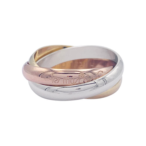 Bague 58 Bague Cartier, "Trinity", trois ors. 58 Facettes 32812