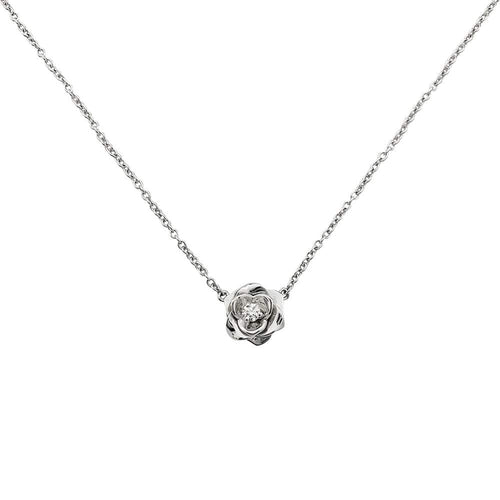 Collier Collier Piaget "Rose" en or blanc et diamant. 58 Facettes 31051