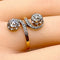 Bague 53 Bague en or blanc et or jaune 18 carats en diamants. Epoque 1900 58 Facettes AB267