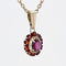 Pendentif Pendentif or jaune et grenats 58 Facettes 14-276