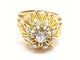 Bague 59 Bague Art déco Or jaune Diamant 58 Facettes 00528CN