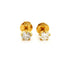 Boucles d'oreilles Boucles d'oreilles Puces Or jaune Diamant 58 Facettes 06429CD