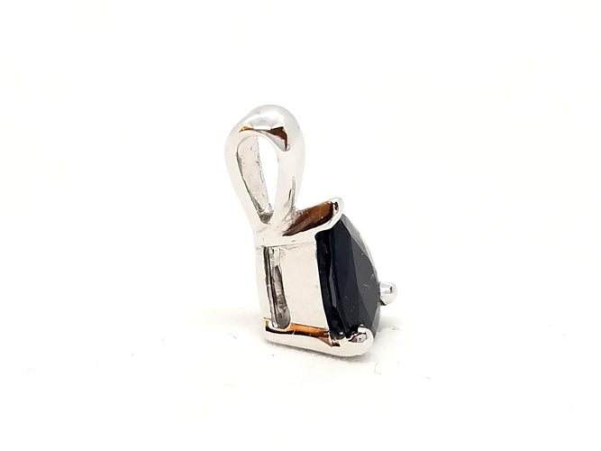 Pendentif Pendentif Or blanc Saphir 58 Facettes 06564CD