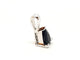 Pendentif Pendentif Or blanc Saphir 58 Facettes 06564CD