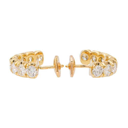 Boucles d'oreilles Boucles d'oreilles Créoles Or jaune Diamant 58 Facettes 2376868CN