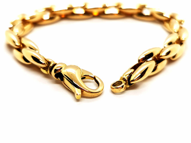 Bracelet Bracelet Maille grain de riz Or jaune 58 Facettes 1639509CN