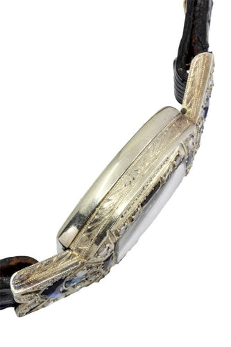 Montre MONTRE ART-DÉCO SAPHIRS ET DIAMANTS 58 Facettes 051061