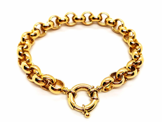 Bracelet Bracelet Maille jaseron Or jaune 58 Facettes 1752351CN