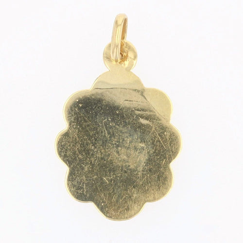 Pendentif Médaille religieuse Vierge auréolée or jaune 58 Facettes 16-210