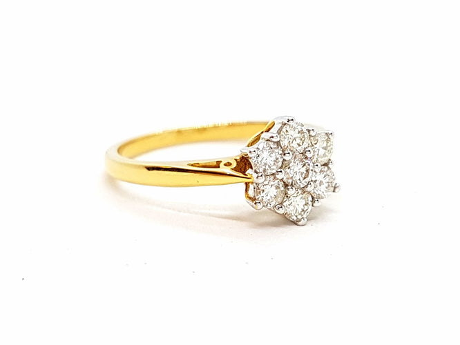 Bague 56 Bague Or jaune Diamant 58 Facettes 06317CD