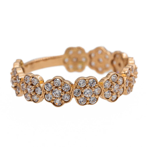 Bague 51 Bague Fleur Or rose Diamant 58 Facettes 2519150CN
